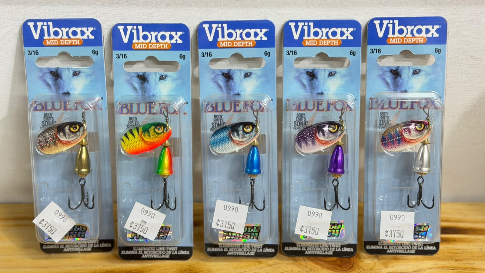 CUCHARILLA BLUE FOX GILDED CLASSIC VIBRAX #2