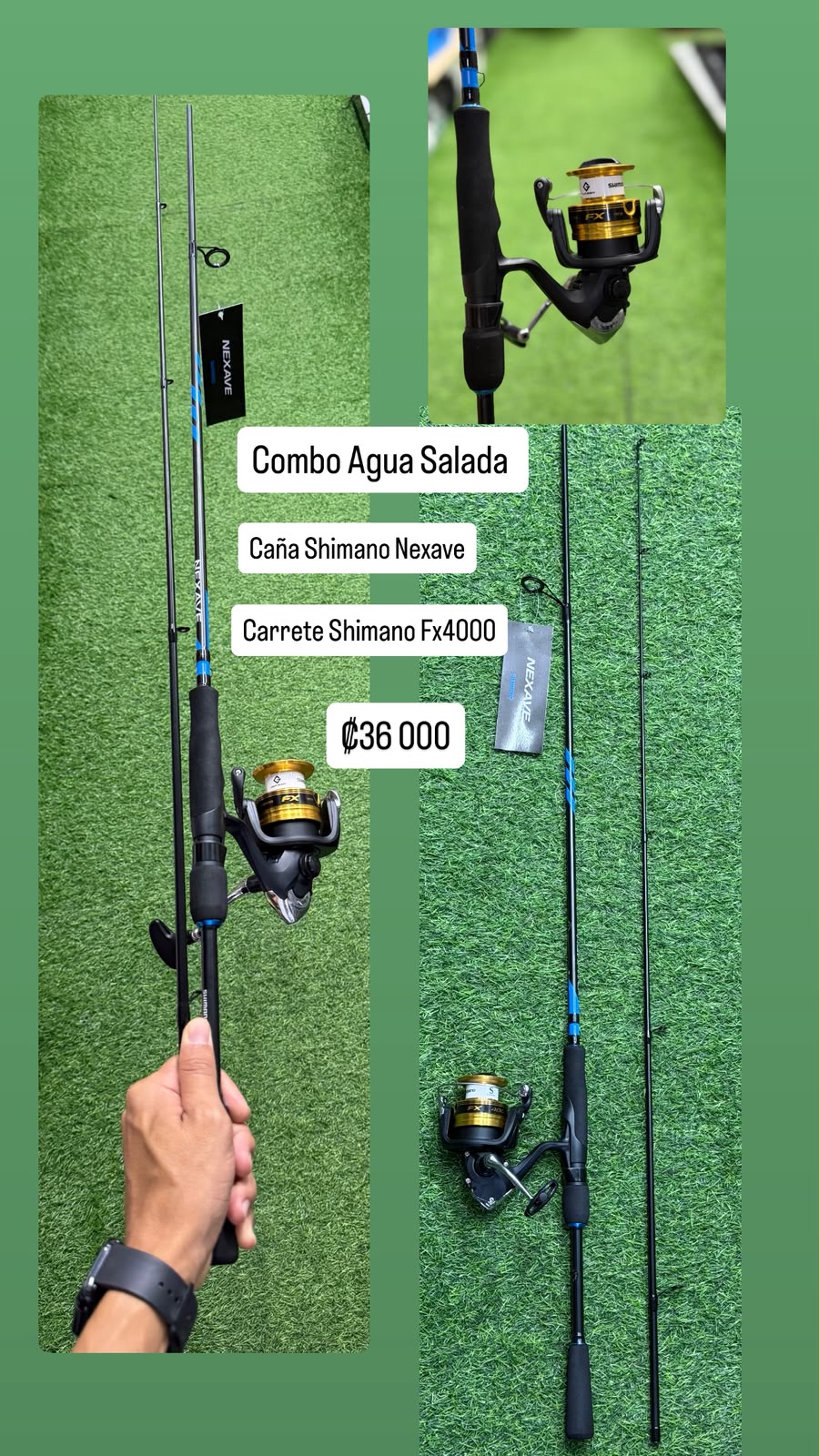 Combo Caña Nexave y Carrete FX 4000
