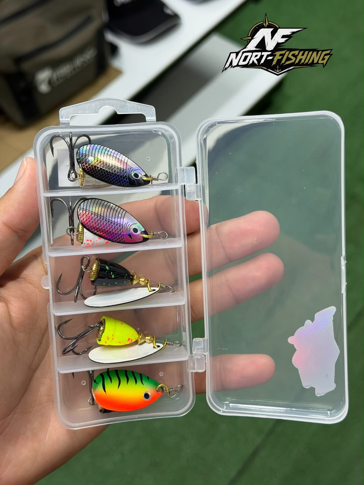 Caja 5 Cucharitas 8g Nort-Fishing